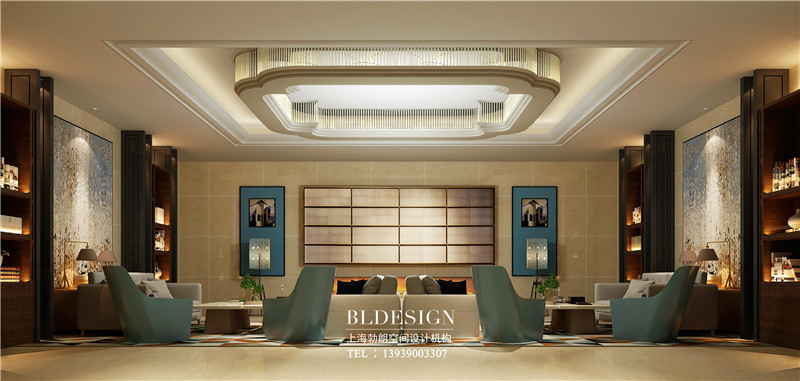 鄭州CBD大河錦悅四星級酒店大堂吧改造設(shè)計案例